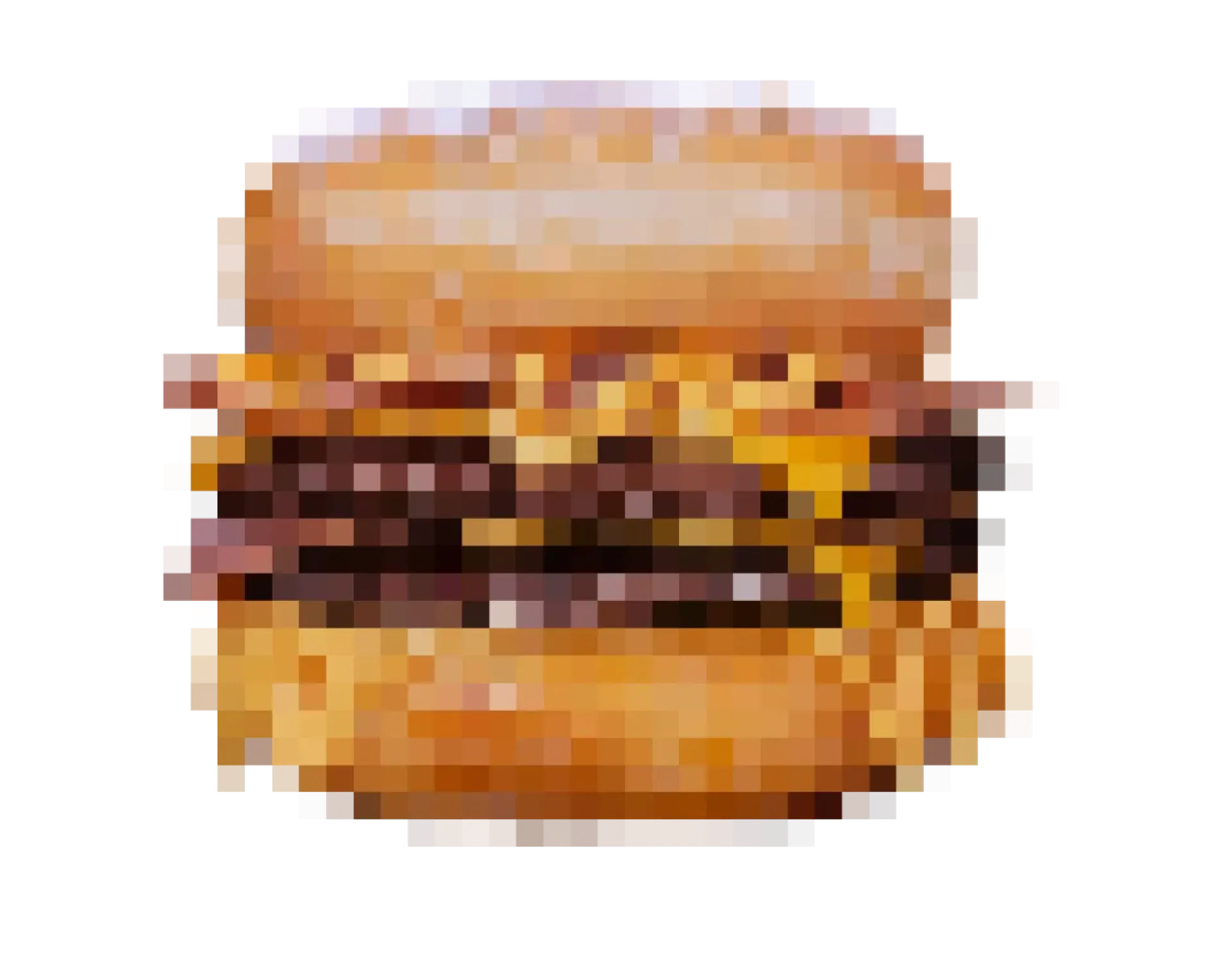 Hamburgesa de donut la tremenda pixelada
